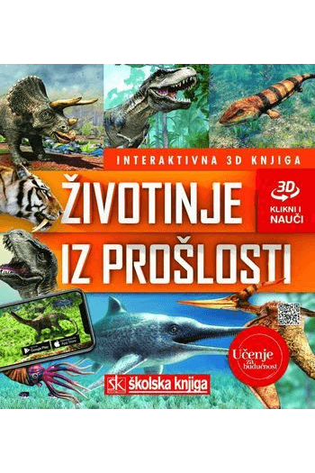 Životinje iz prošlosti - interaktivna 3D knjiga - naslovnica
