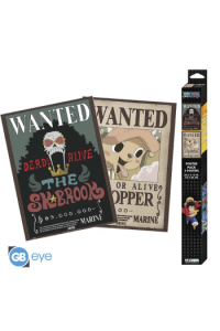 One Piece - Set 2 Posters Chibi 52X38 - Wanted Chopper & Brook - slika proizvoda