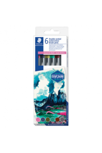 Flomaster 6 boja obostrani akvarel South America Design Journey Staedtler - slika proizvoda