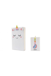 Notes iTotal plišani A5 Unicorn jednorog XL2052C