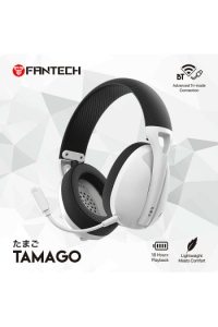 Bluetooth stereo slušalice Fantech BT5.5, 3.5mm + Tip C Tamago WHG01 Space ed. Bijele - slika proizvoda