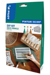 Set 3 markera i šablone DIY KIT Deco Pintor Pilot Blister - slika proizvoda