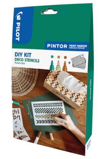 Set 3 markera i šablone DIY KIT Deco Pintor Pilot Blister - slika proizvoda