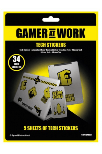 Pyramid Gamer At Work Tech Stickers - slika proizvoda