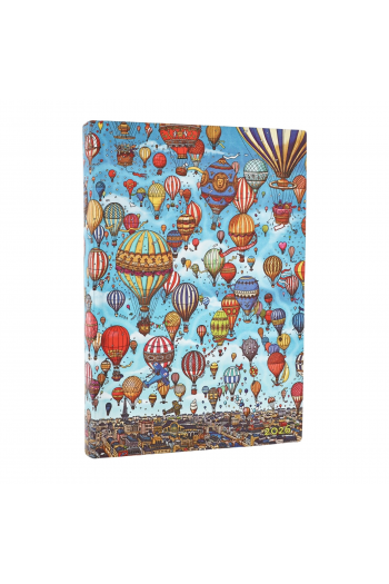 Planer dnevni 2026 12,5x17,5cm  - midi s gumicom Balloon Festival Flexi Paperblanks - slika proizvoda