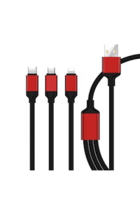 Maxmobile Adapter 3u1 kabel Micro USB/Type C/Lightning 1,2m(za punjenje) - slika proizvoda