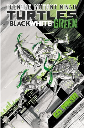 Teenage Mutant Ninja Turtles: Black White and Green (Strip) - naslovnica
