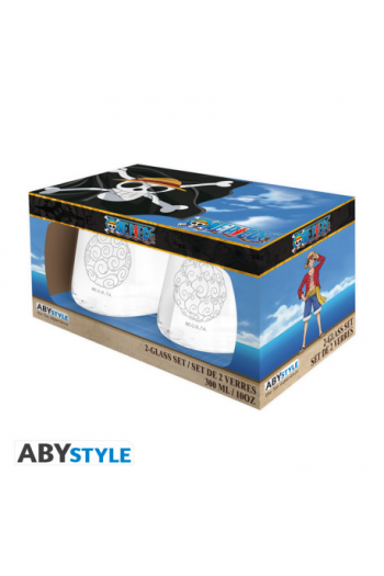 ONE PIECE  - 2 Glass Set - Devils Fruits EUROPE - slika proizvoda