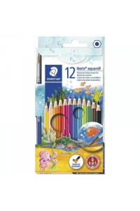Boje drvene vodene 12boja Noris Aquarell Staedtler 144 10NC12 blister - slika proizvoda