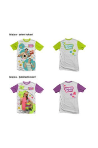 Zaga i Filip- Dječja majica, zelena, vel. 12 kratki rukav