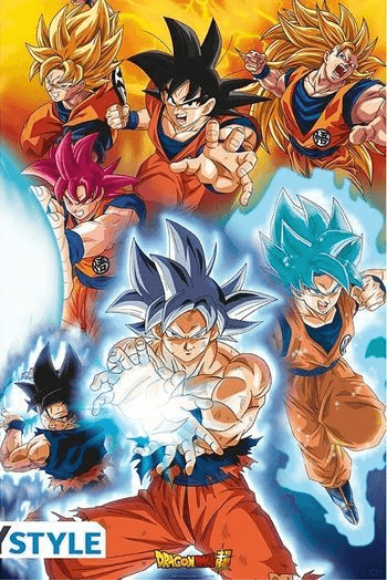 Dragon Ball Super - Poster - Goku'S Transformations (91.5x61) - slika proizvoda