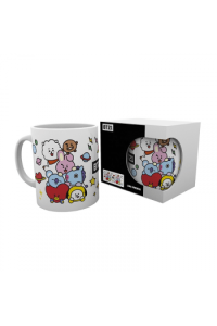 Bt21 - Mug - 320 Ml - Characters Stack - Subli - Box - slika proizvoda