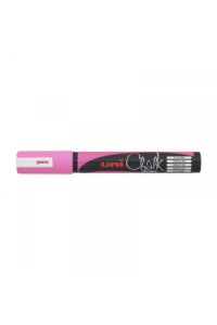 Marker Uni pwe-5m kreda fl.rozi