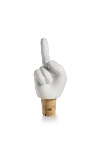 Bottle Sealer Fuck Hands, bottle sealer, white 3x4x10 cm porcelain cork - slika proizvoda