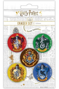 Pyramid Harry Potter Colourful Crest Eraser Set 5 Pack - slika proizvoda