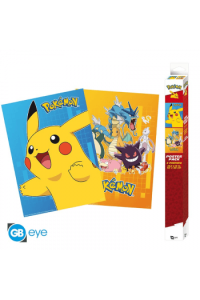 Pokemon - Set 2 Chibi Posters - Colourful Characters (52X38) X4