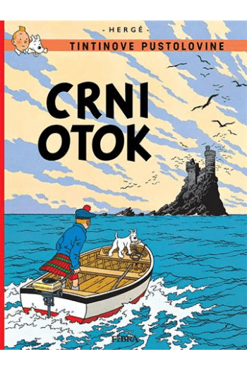 Tintinove pustolovine: Crni otok (Strip) - naslovnica