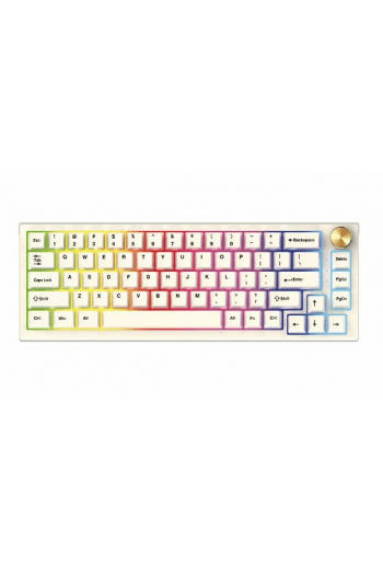 Tipkovnica gaming žična mehanička Fantech Max Fit 67 MK858 space edition bijela - slika proizvoda