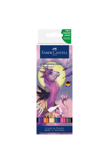 Marker obostrani akvarel 6 boja Fantasy Goldfaber Faber Castell 164526 - slika proizvoda