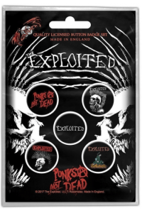 Exploited - Punks not dead bedževi set - slika proizvoda
