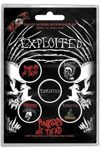 Exploited - Punks not dead bedževi set - slika proizvoda