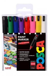 Uni pak marker Posca pc-1m osnovne boje 8/1 - slika proizvoda