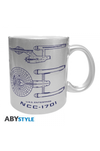Star Trek -  Mug - 320 Ml - Enterprise - Subli Silver -Box - slika proizvoda