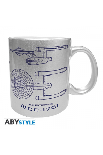 Star Trek -  Mug - 320 Ml - Enterprise - Subli Silver -Box - slika proizvoda