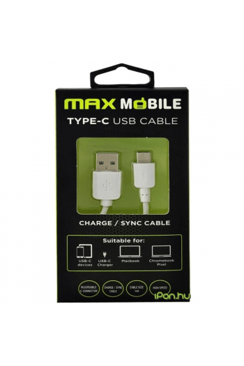 MAXMOBILE DATA KABEL USB 2.0 TYPE C 1m bijeli - slika proizvoda