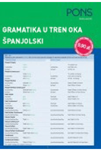PONS gramatika u tren oka španjolski - naslovnica