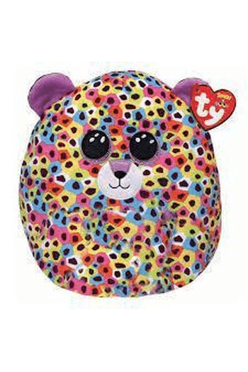 Ty Squish-a-Boos GIiselle Multicolor Unileopard - šareni leopard s rogom - 22 cm - slika proizvoda
