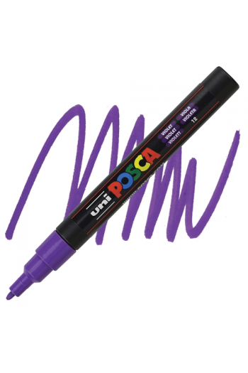 Marker Uni pc-3m Posca ljubičasti - slika proizvoda