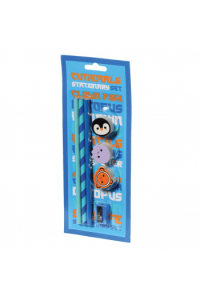 Set Šk.Pribor 1,7 Sealife (3X Olovka, 3X Gumica, Šiljilo) P72 Netto - slika proizvoda
