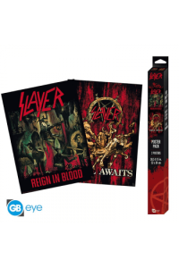 Slayer - Set 2 Chibi Posters - Reign In Blood Hell Awaits (52X38) - slika proizvoda