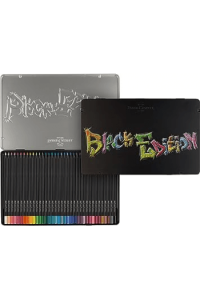 Boje drvene 36boja metalna kutija Black Edition Faber Castell 116437 - slika proizvoda