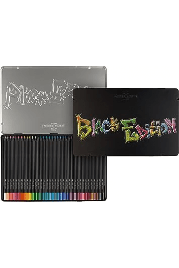 Boje drvene 36boja metalna kutija Black Edition Faber Castell 116437 - slika proizvoda