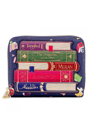 Loungefly Disney Princess Books Aop Faux Leather Zip Around - slika proizvoda