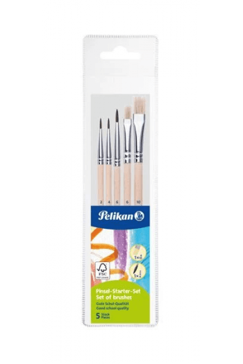 Kist za vodene boje 2,4,6+ tempere 6,10 u pvc vrećici Pelikan 718163 blister - slika proizvoda
