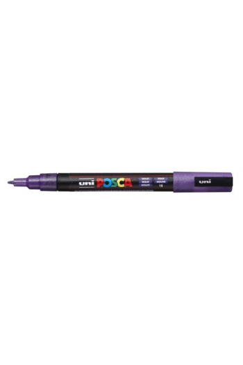 Marker Uni pc-3ml Posca glitter ljubičasti - slika proizvoda