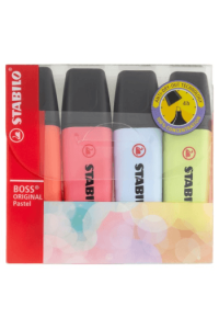 Textmarker Boss Set Pastel1/4