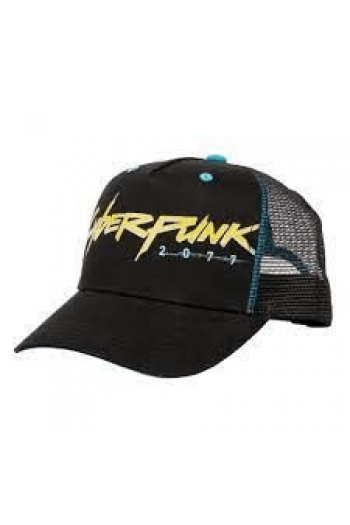 Jinx Cyberpunk 2077 Cyberpunker Trucker Hat Black/Blue - slika proizvoda