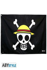 One Piece - Flag "Skull - Luffy" (70X120) - slika proizvoda