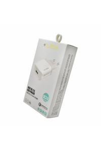 Kućni punjač + Class USB QC 3.0 Fast bijeli - slika proizvoda