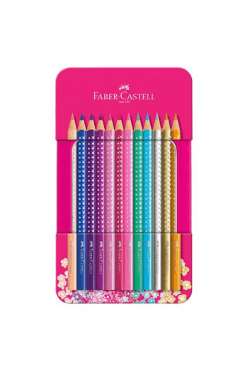 Boje drvene  12boja metalna kutija Grip Sparkle Faber Castell 201737 € 1 - slika proizvoda