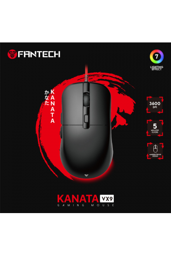 Miš gaming žični Fantech 3600 DPI Kanata VX9 crni - slika proizvoda
