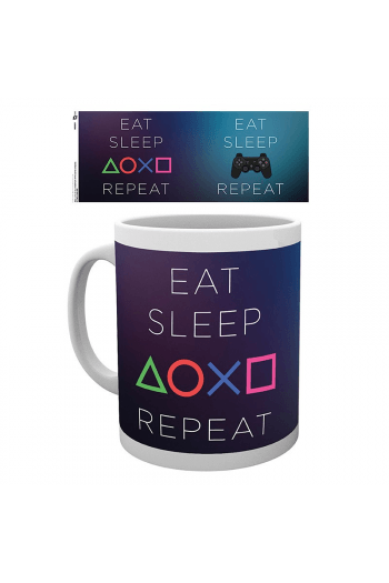 Playstation - Mug - 320 Ml - Eat Sleep Repeat - Subli - Box - slika proizvoda
