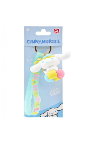 Yume Cinnamoroll Four Seasons Series Keychain With Hand Strap - Swim Ring - slika proizvoda