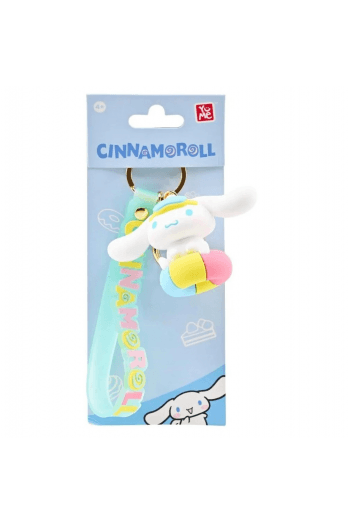 Yume Cinnamoroll Four Seasons Series Keychain With Hand Strap - Swim Ring - slika proizvoda
