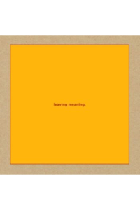 Leaving Meaning