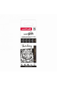 Marker Uni pin set 0.4,0.9,1.2,BR,EFB mm crni Sketching 5,1 - slika proizvoda